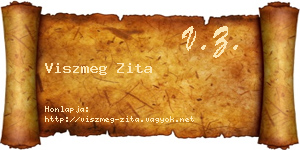Viszmeg Zita névjegykártya